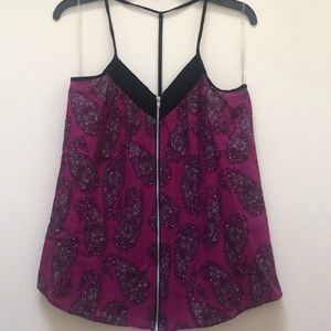 T strap paisley top